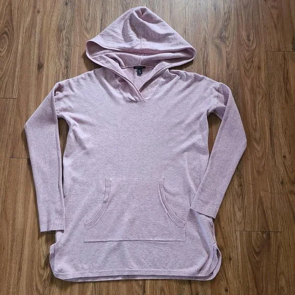 Cyrus Ladies' Drop Shoulder Ribbed Hem Pullover Hoodie Top Orchid Heather Size M - Picture 7 of 16